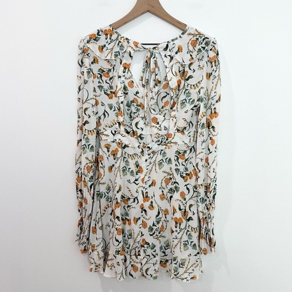 Free People Floral Ruffle Mini Dress - Picture 5 of 10